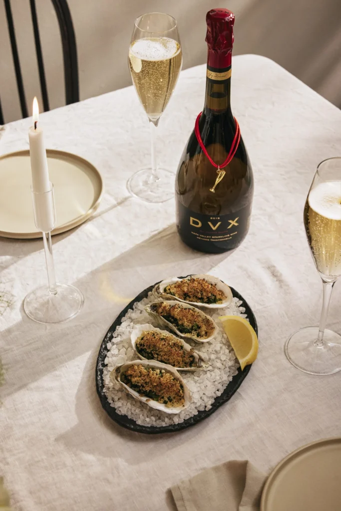 Oysters Rockefeller with Mumm Napa DVX
