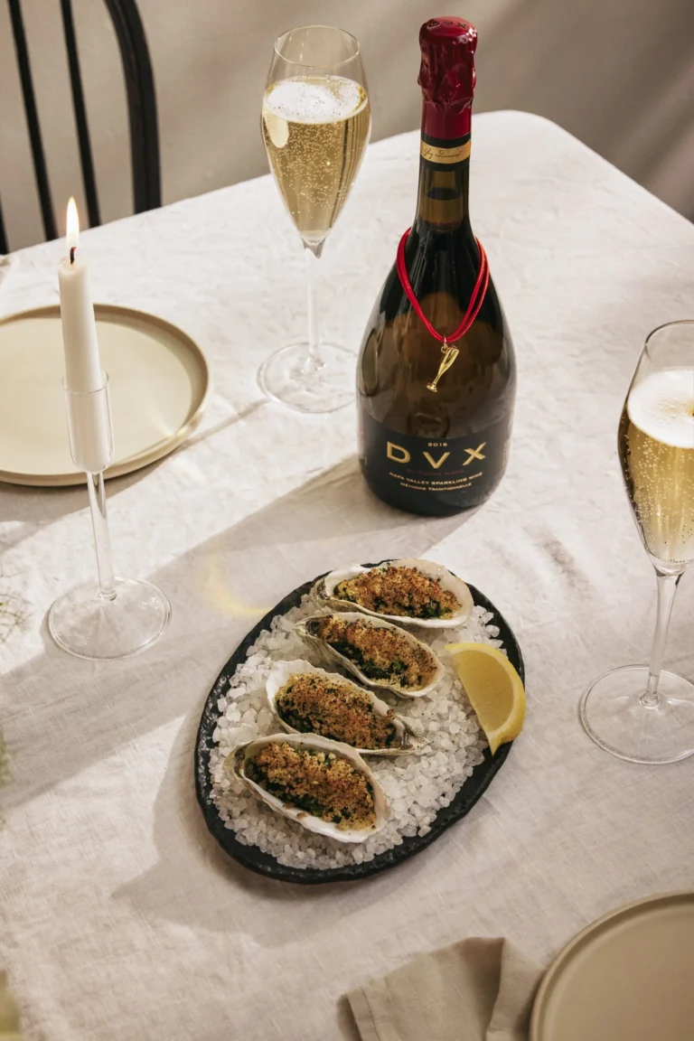 Oysters Rockefeller with Mumm Napa DVX
