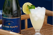 Sparkling Lemonade made with Mumm Napa Cuvée M wine