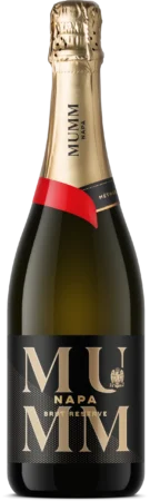 A bottle of Mumm Napa Brut Reserve sparkling wine
